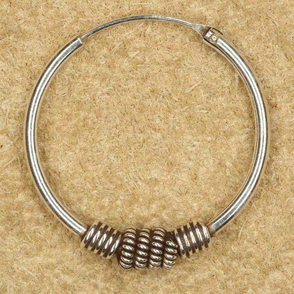 Ohrring 25mm verzierte Creole