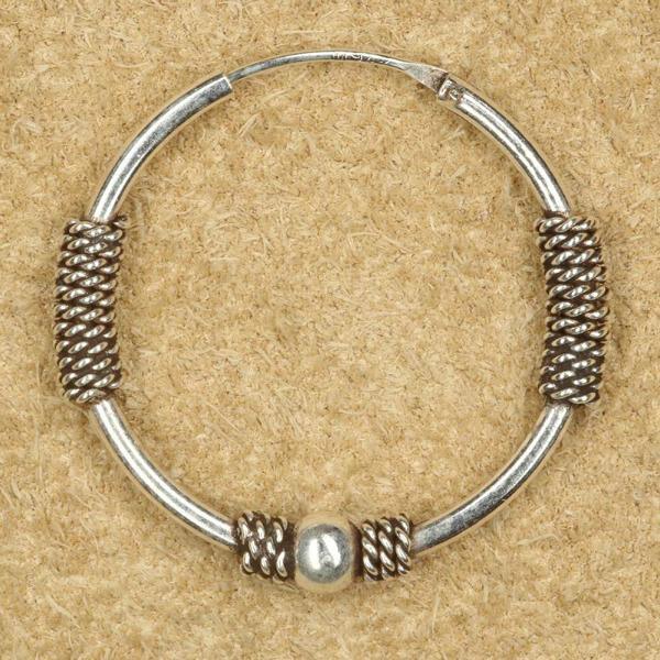 Ohrring Bali Creole Ohrschmuck 25mm