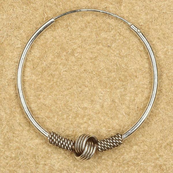 Creole Schmuck Silber 35mm Ohrring