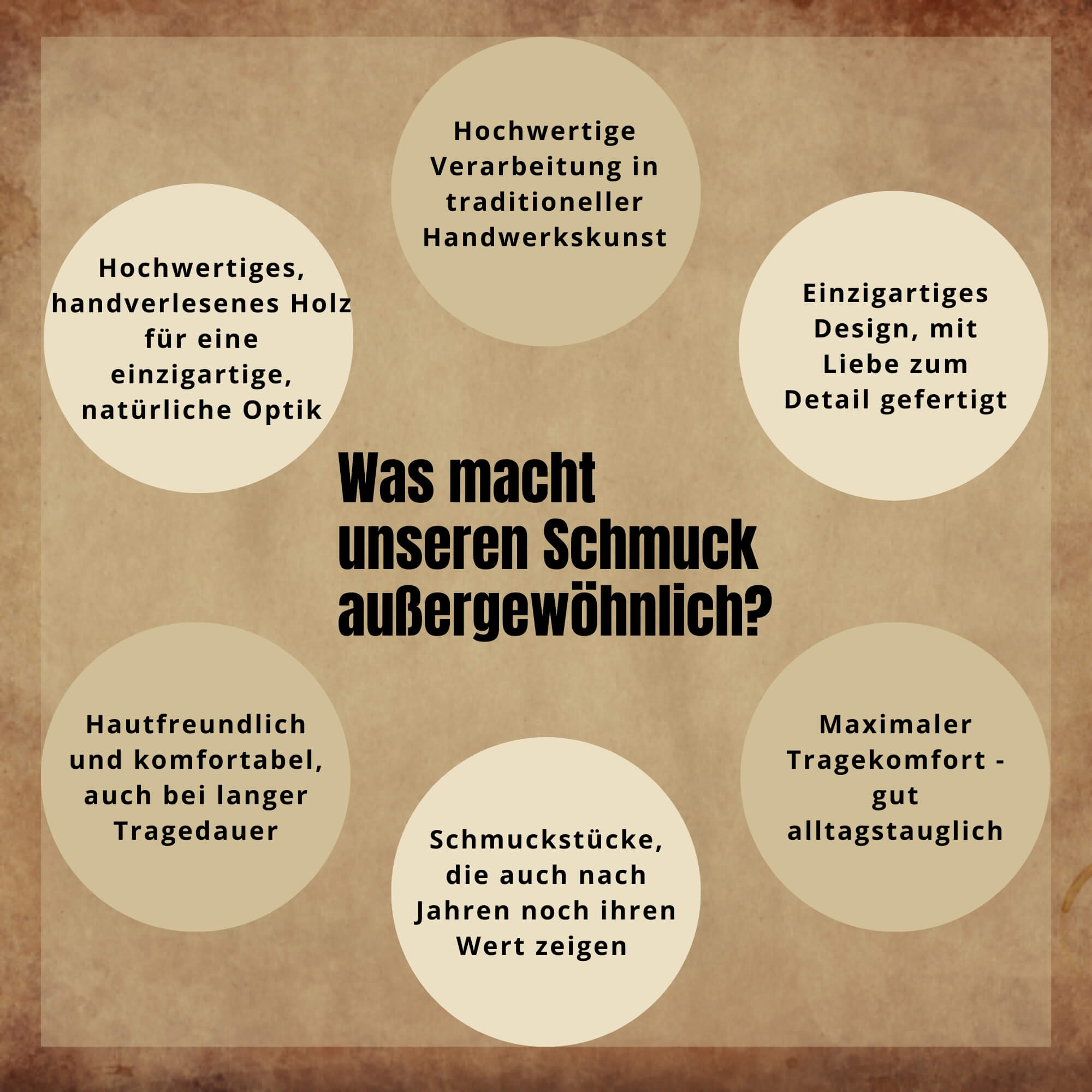 Holz Schmuck Kette einzigartigte Designs Szene Schmuck langlebig