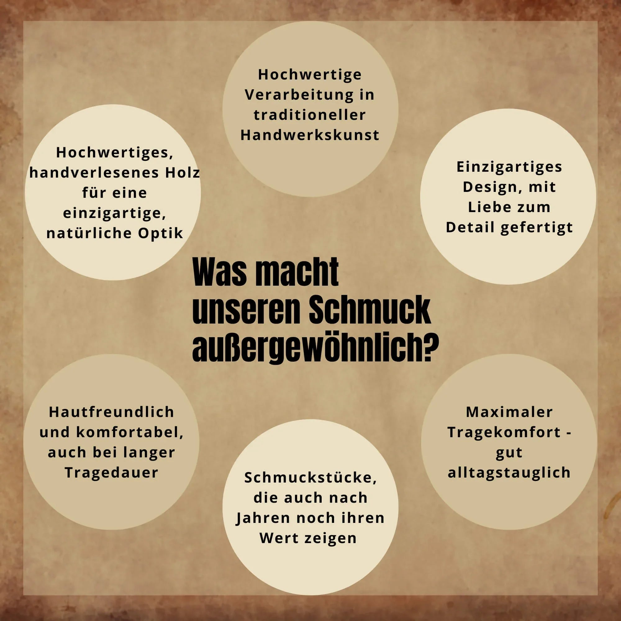 Holz Schmuck Kette einzigartigte Designs Szene Schmuck langlebig