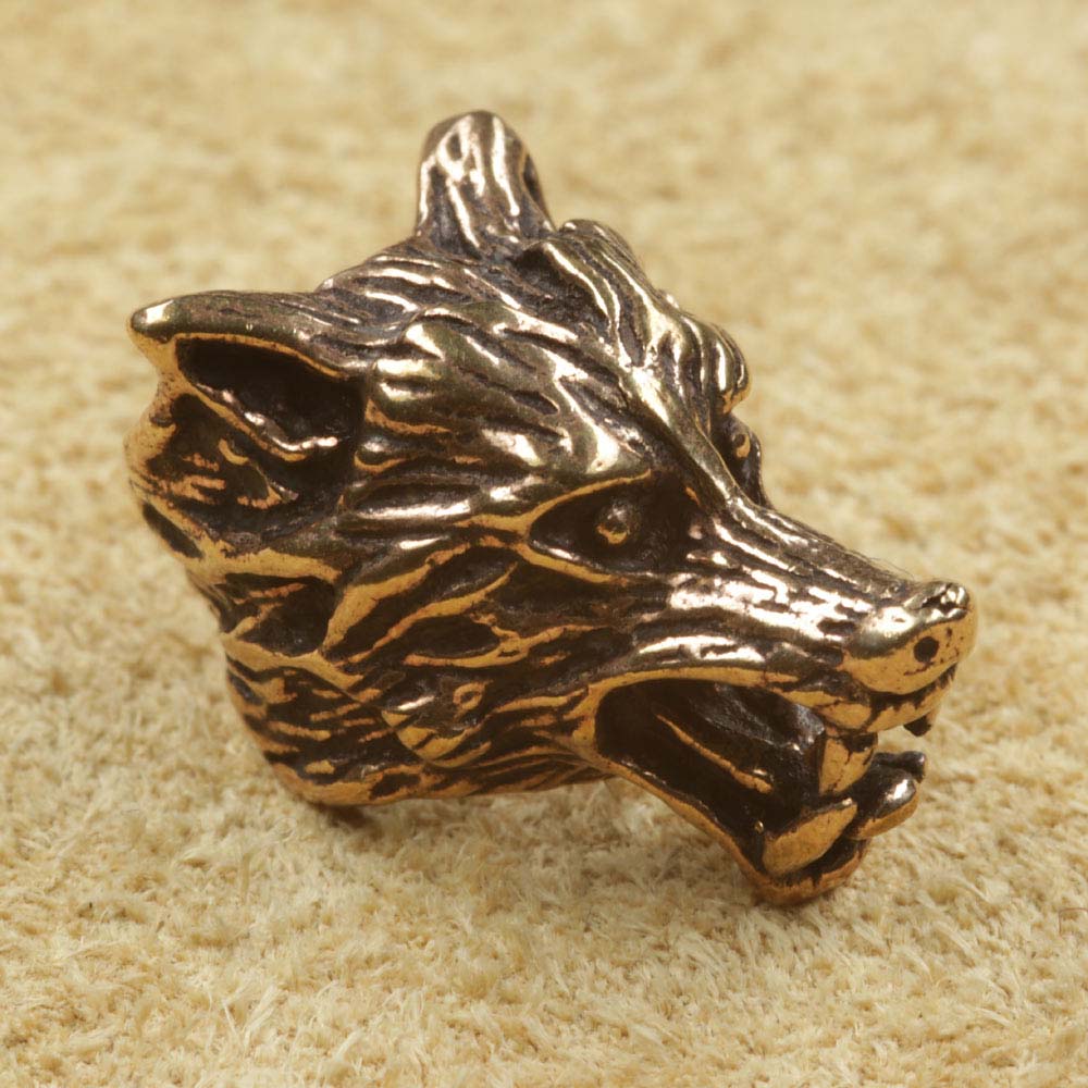 Bartschmuck Wolf Bronze Bartperle Haarschmuck