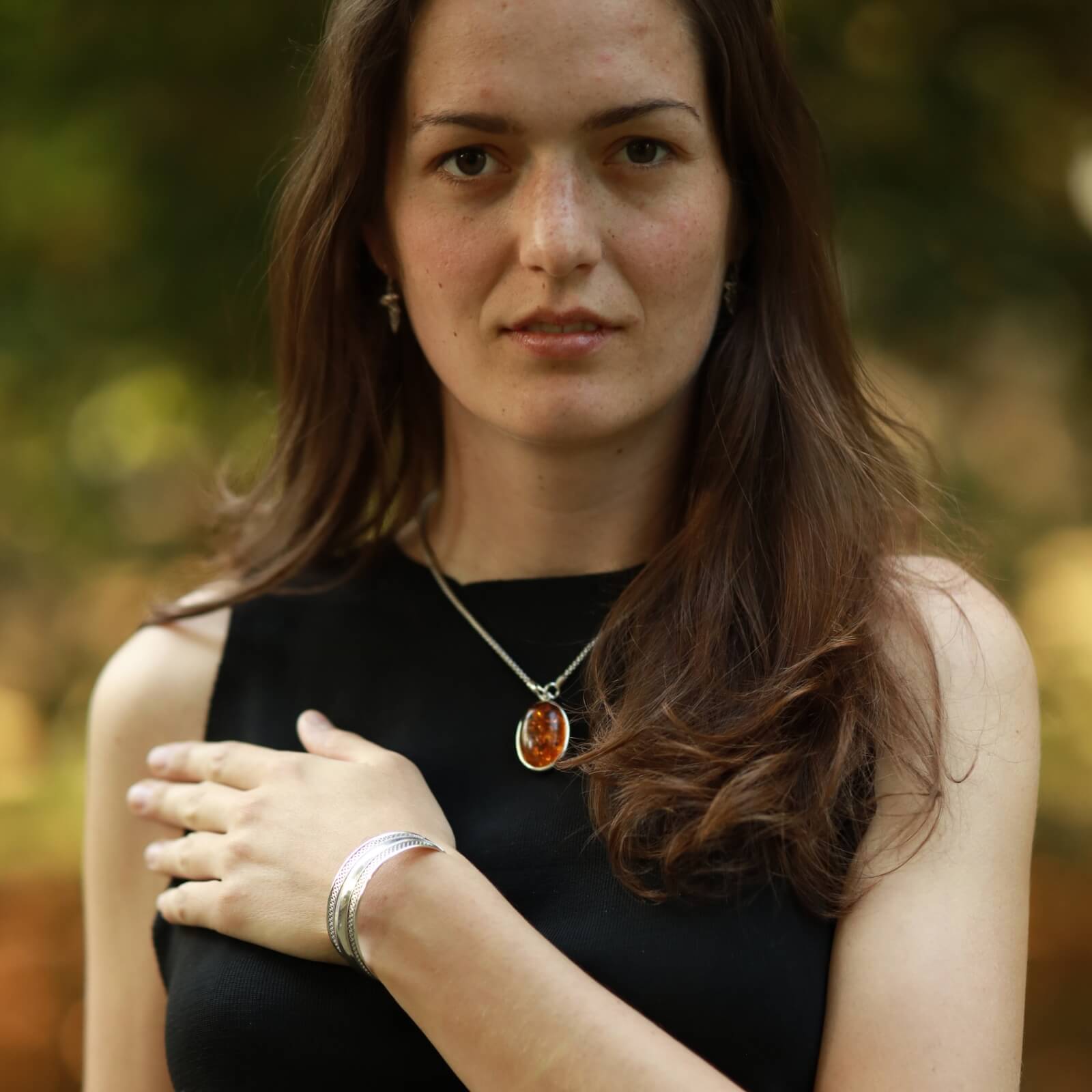 Silber Ketten 925 Sterlingsilber Schmuck mit Echten Edelsteinen