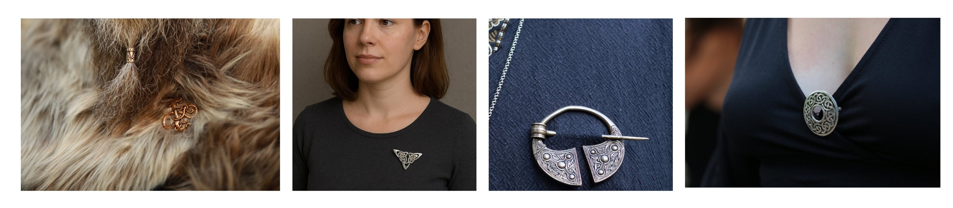 Broschen Gewandnadeln Fiebeln 925 Silber Bronze