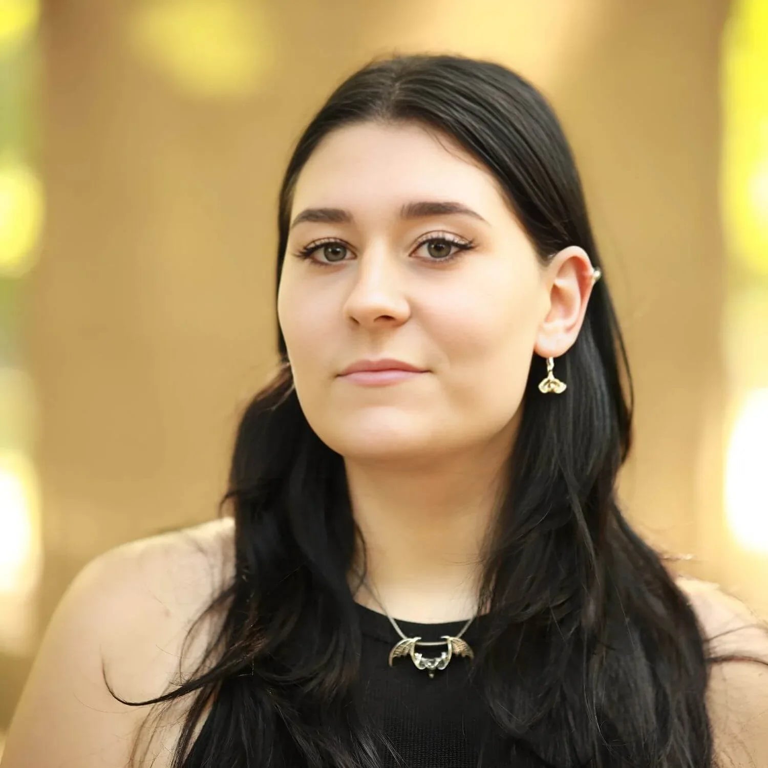 Gothic Fledermaus Schmuck Kettenanhänger Ohrschmuck Silber