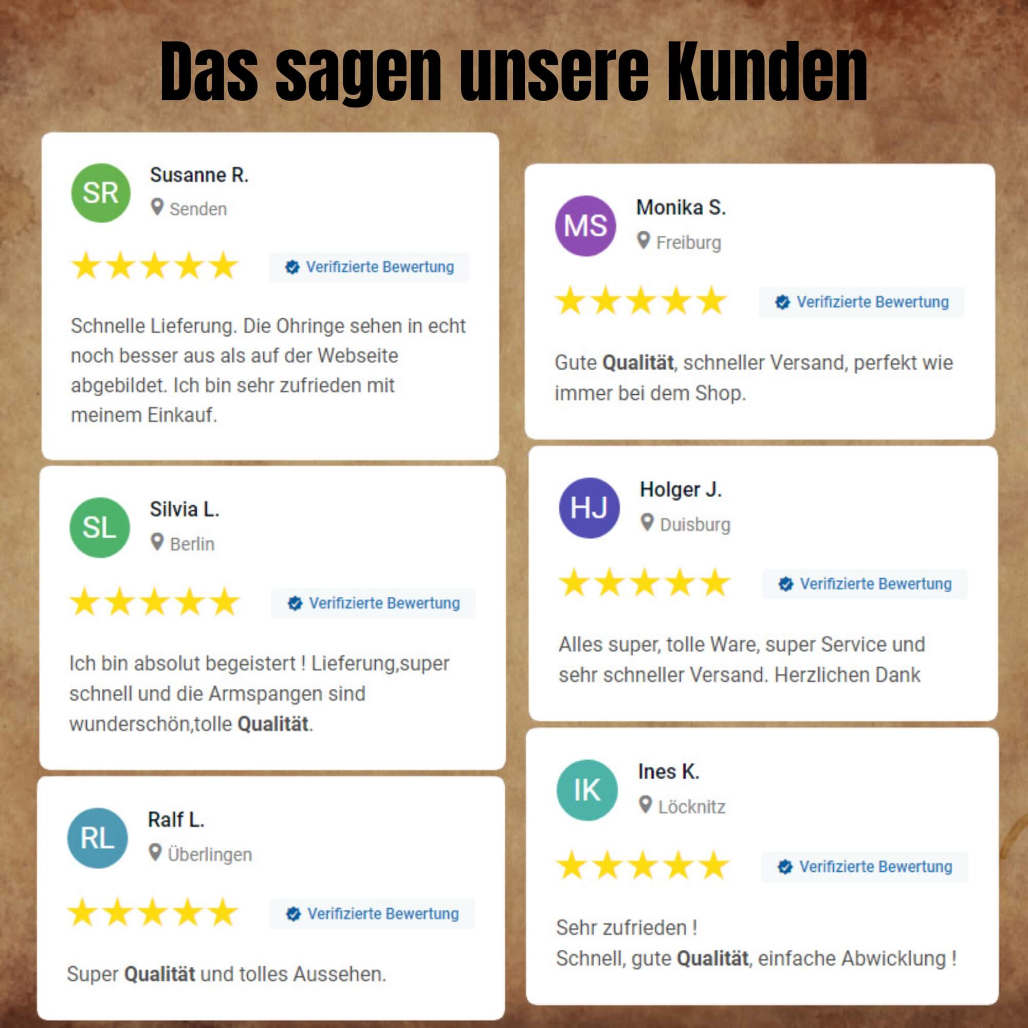 Hochwertiger Schmuck, top bewertet, schnell geliefert Schmuck Shop mit excellentem Kundenservice