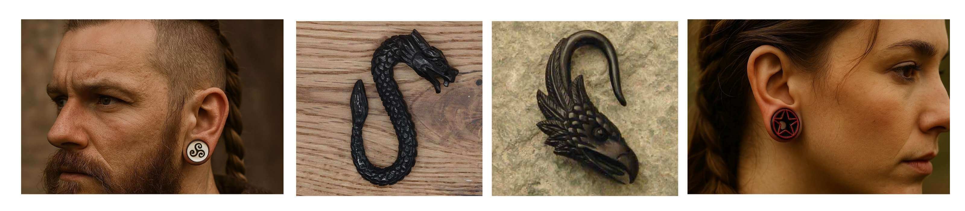 Ohrpiercing Ohrschmuck Tunnel Wikinger online kaufen