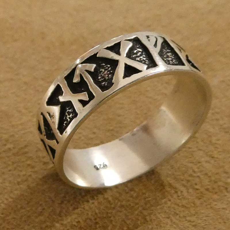 Runen Ring Schmuck Silber Futhark