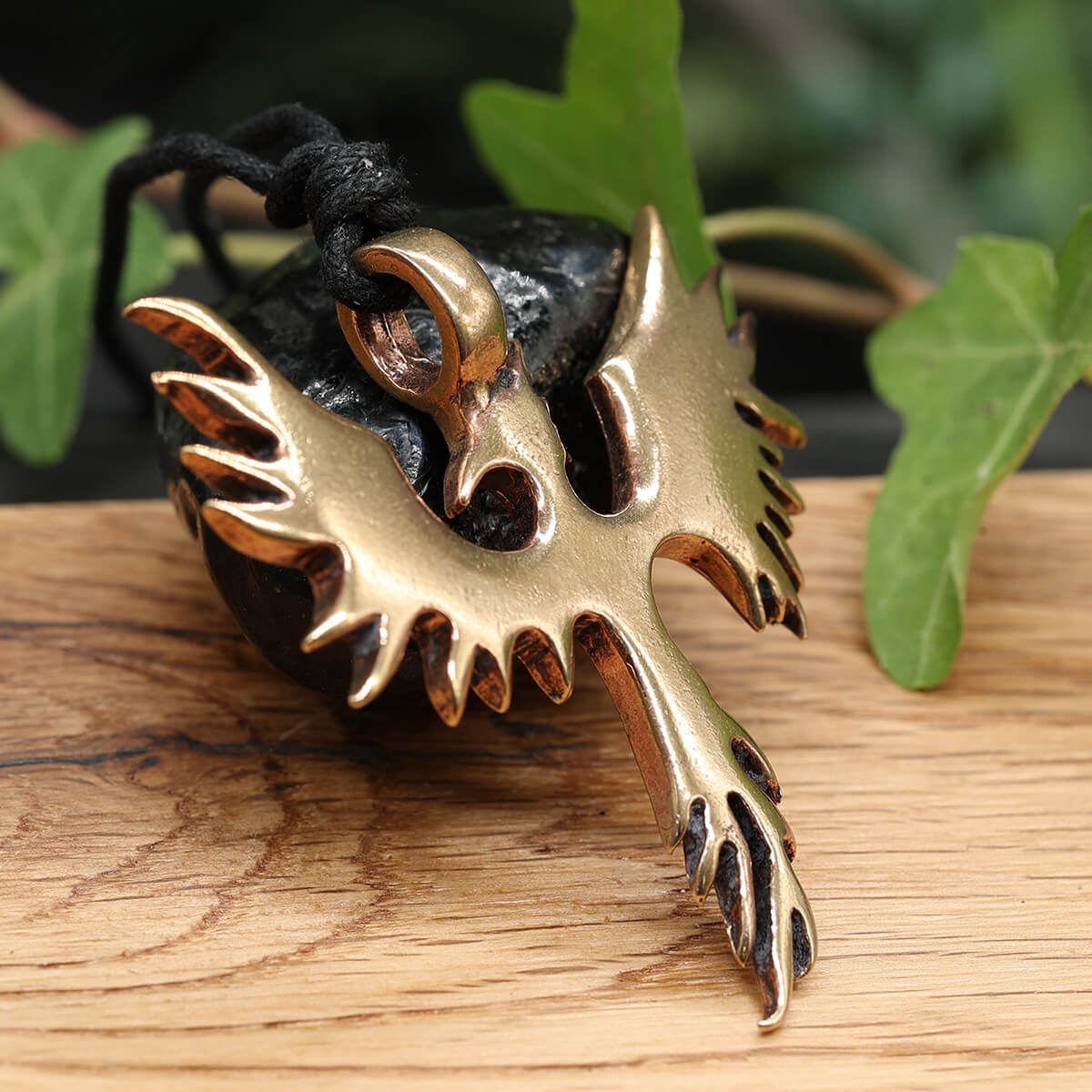 Phoenix Anhänger Schmuck Bronze Drachenschmuck