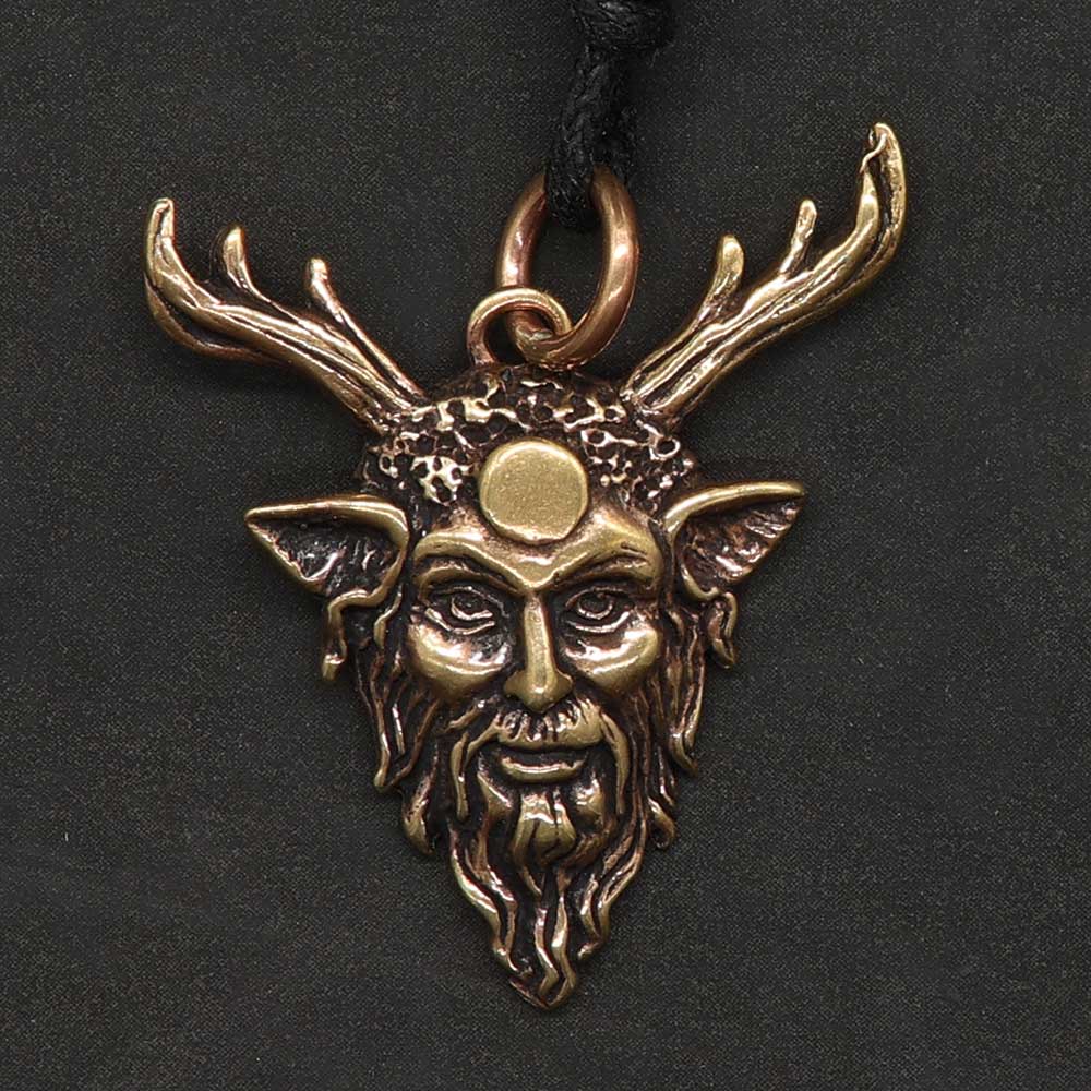 Cernunnos Gott der Natur Anhänger Bronze