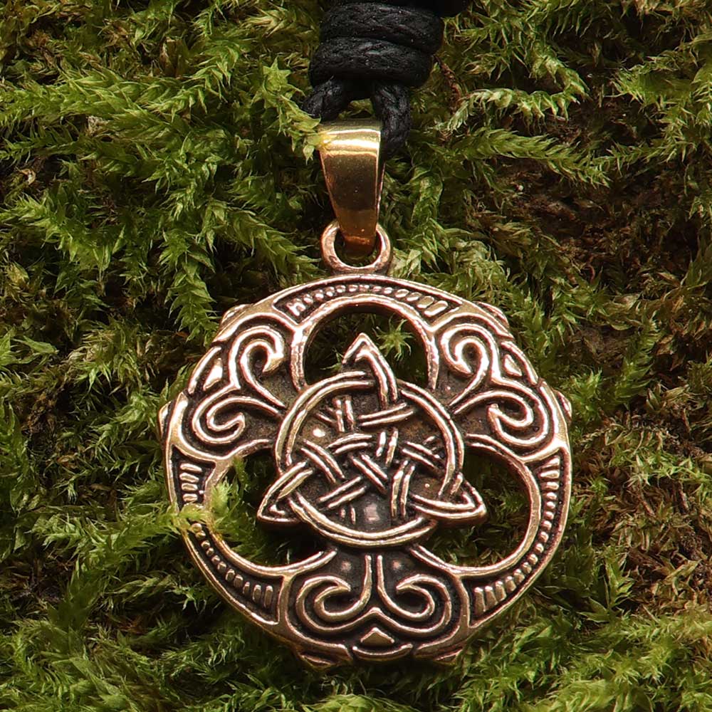 Keltischer Schmuck Tri Kette Kelten Knotenmuster Bronze