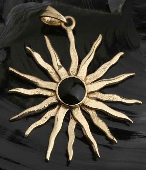 Sonne Onyx Bronze Schmuck Anh