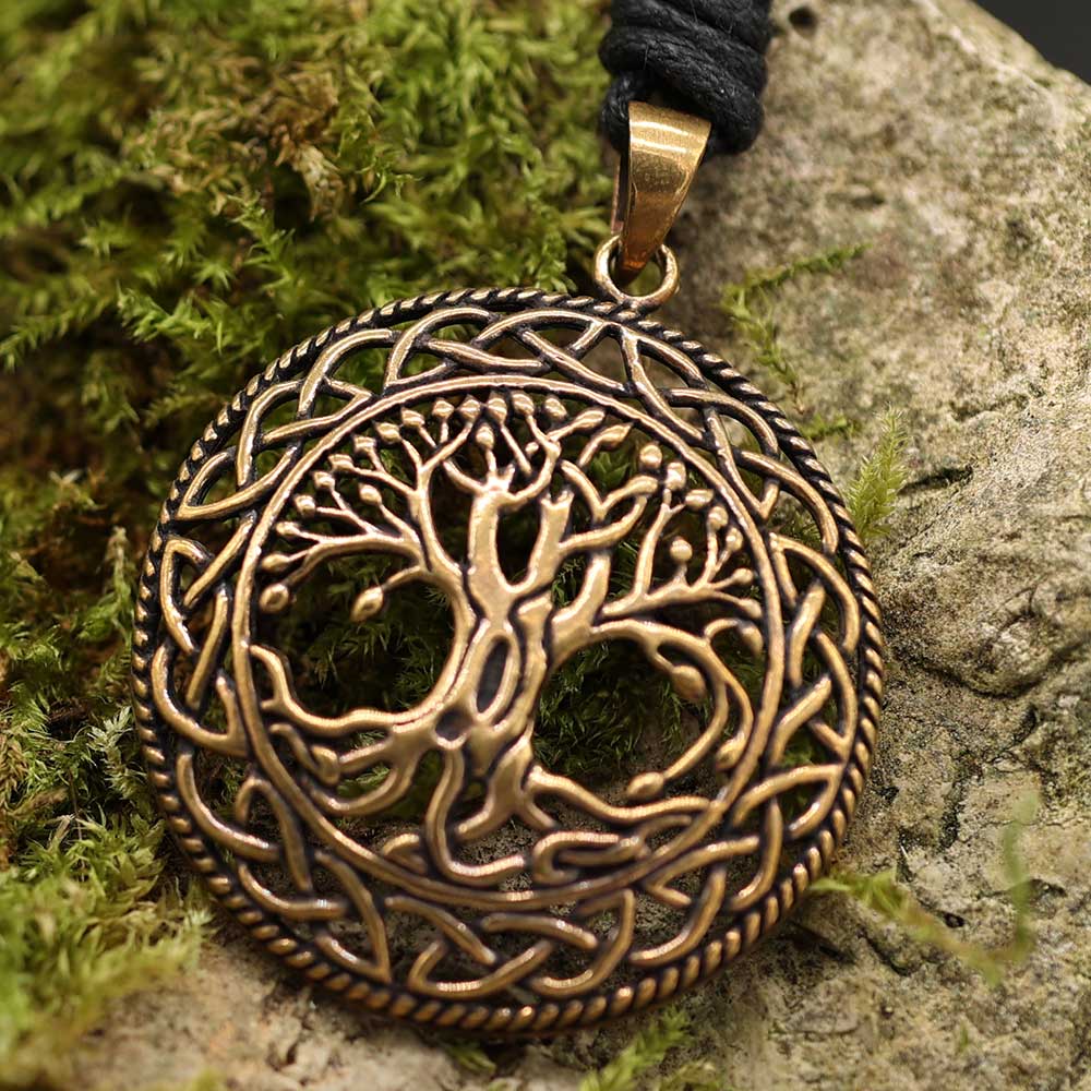 Lebensbaum Anhänger Schmuck Bronze Mittelalter