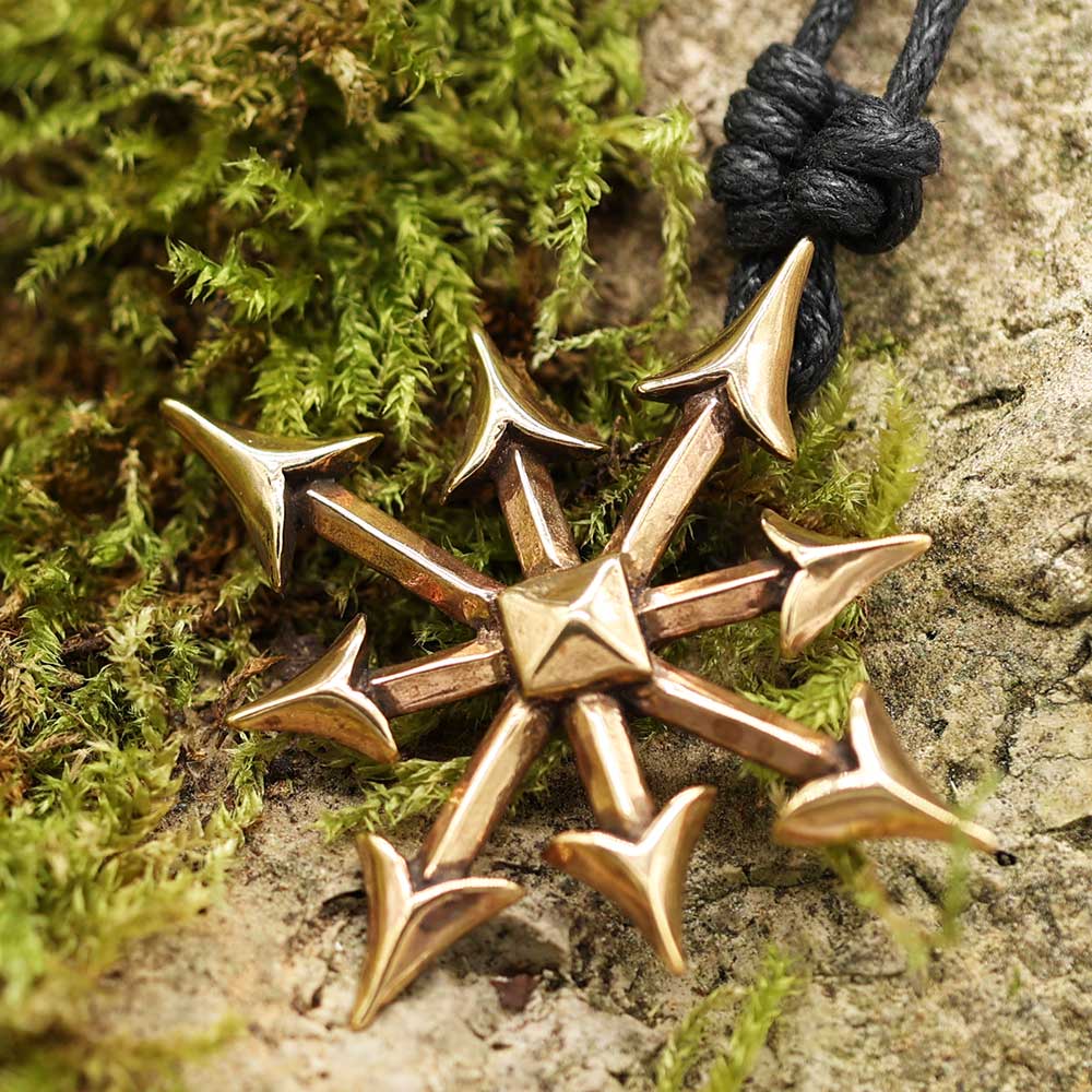 Chaosstern Kette Bronze Gothic Schmuck Symbol der 8
