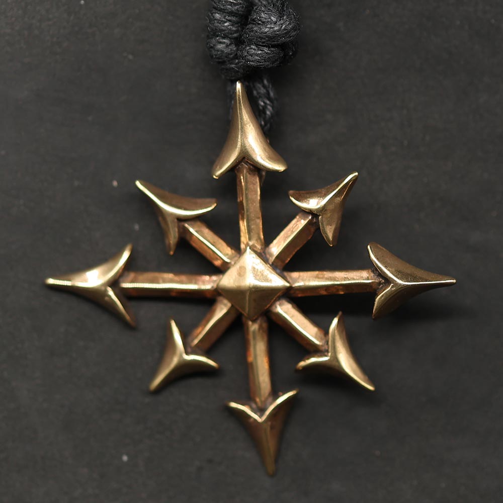 Chaosstern Kette Schmuck gefertigt aus hochwertiger Bronze