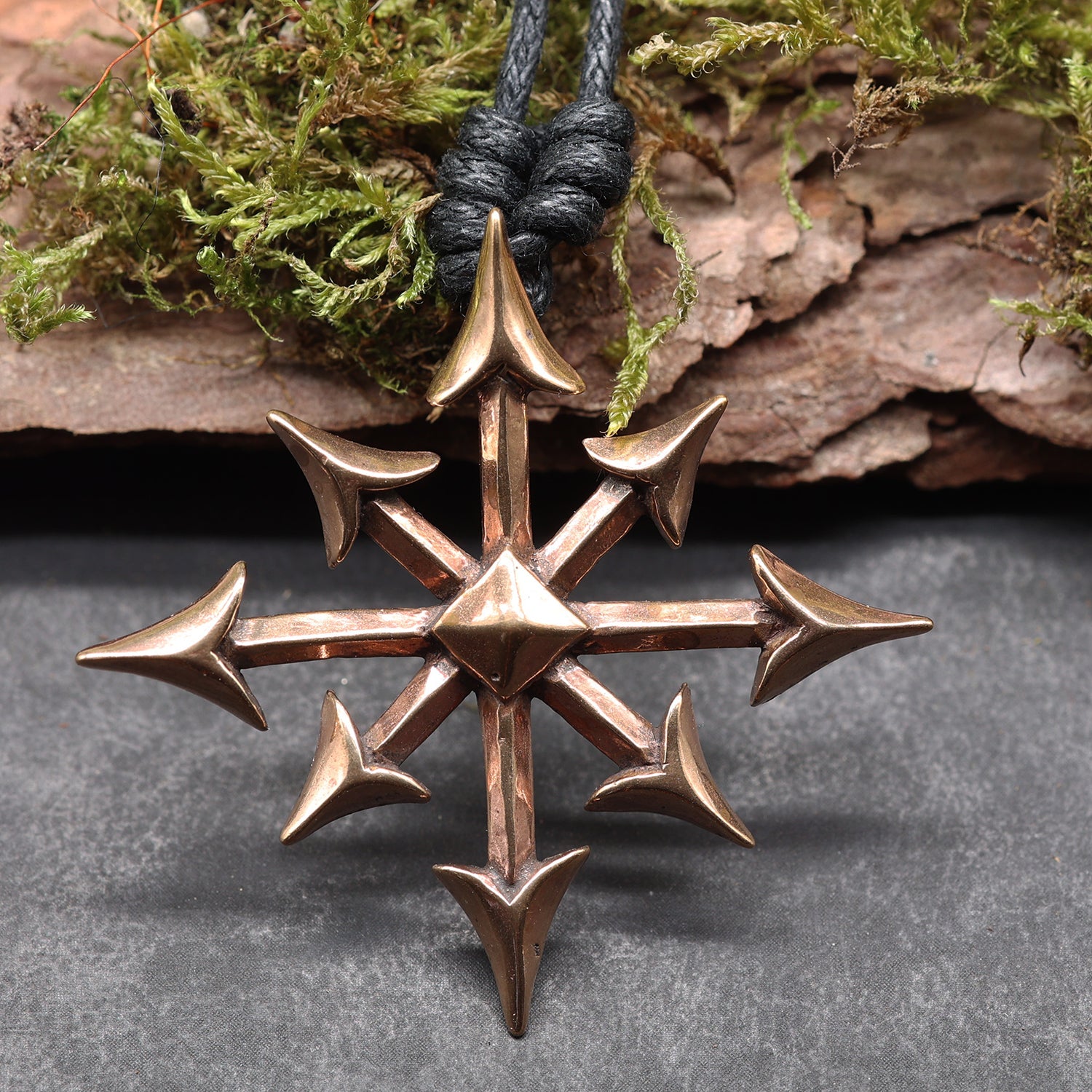 Chaos Star Jewelry Bronze Pendant