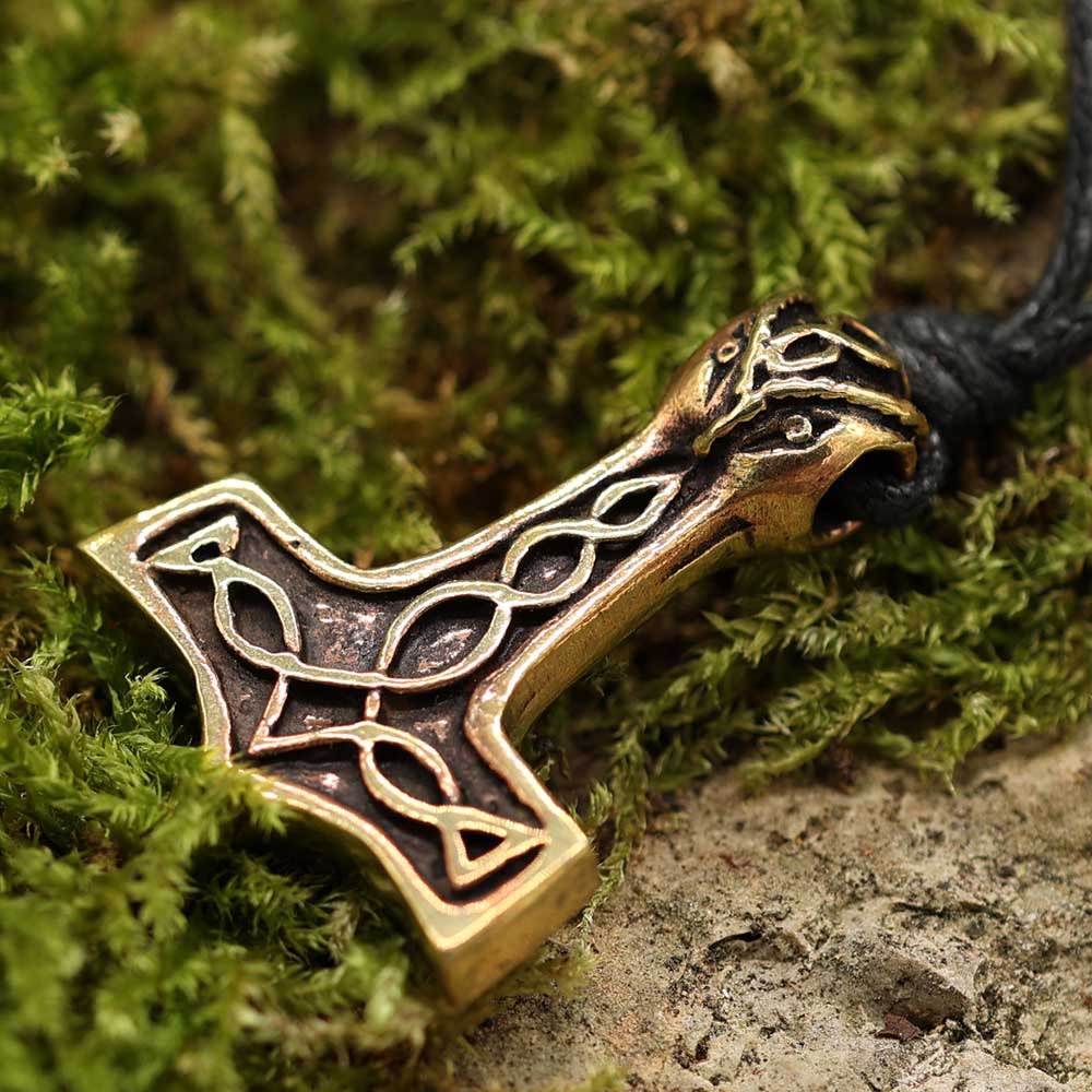 Thorshammer Anhänger Wikinger Schmuck aus bronze