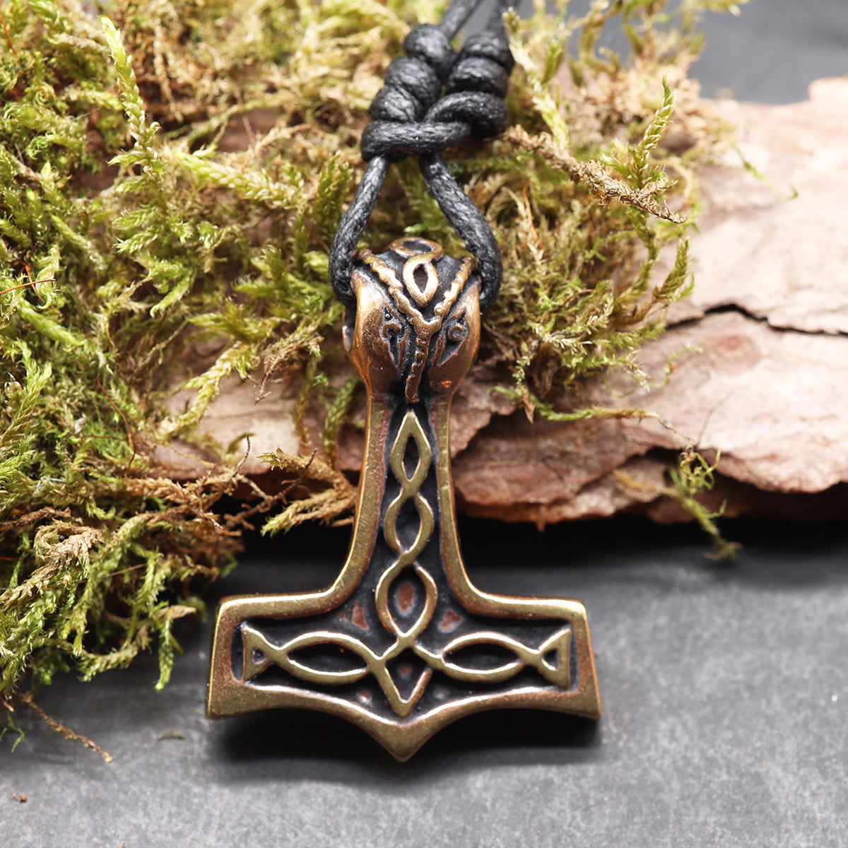Thor Hammer Jewelry Bronze Pendant