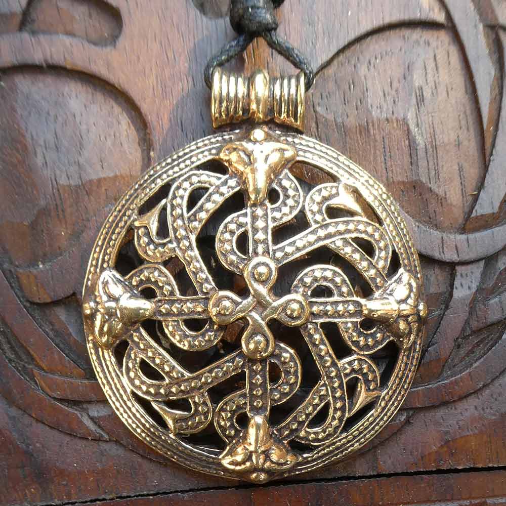 Schmuckanhänger Bronze keltisches Ornament