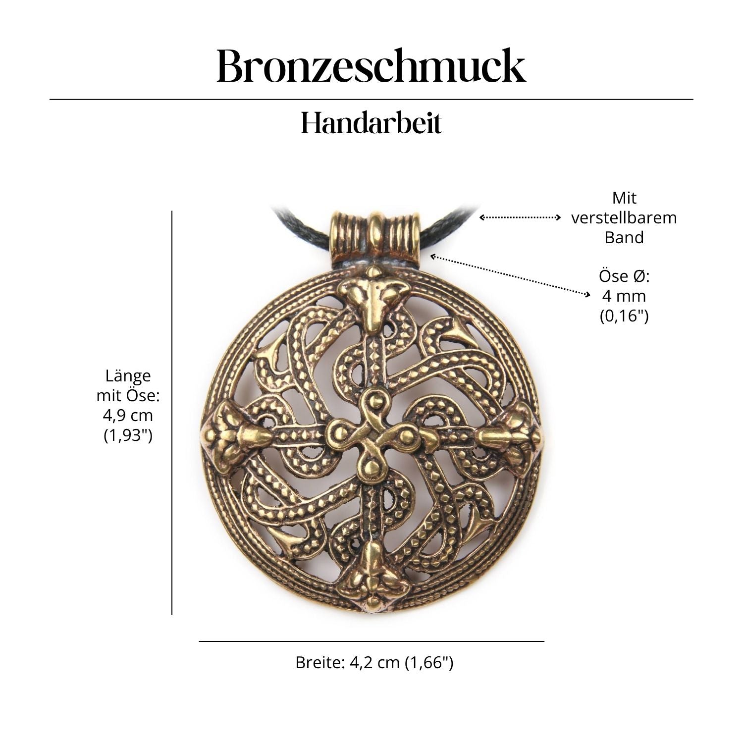 Celtic Beast Bronze Pendant Jewelry