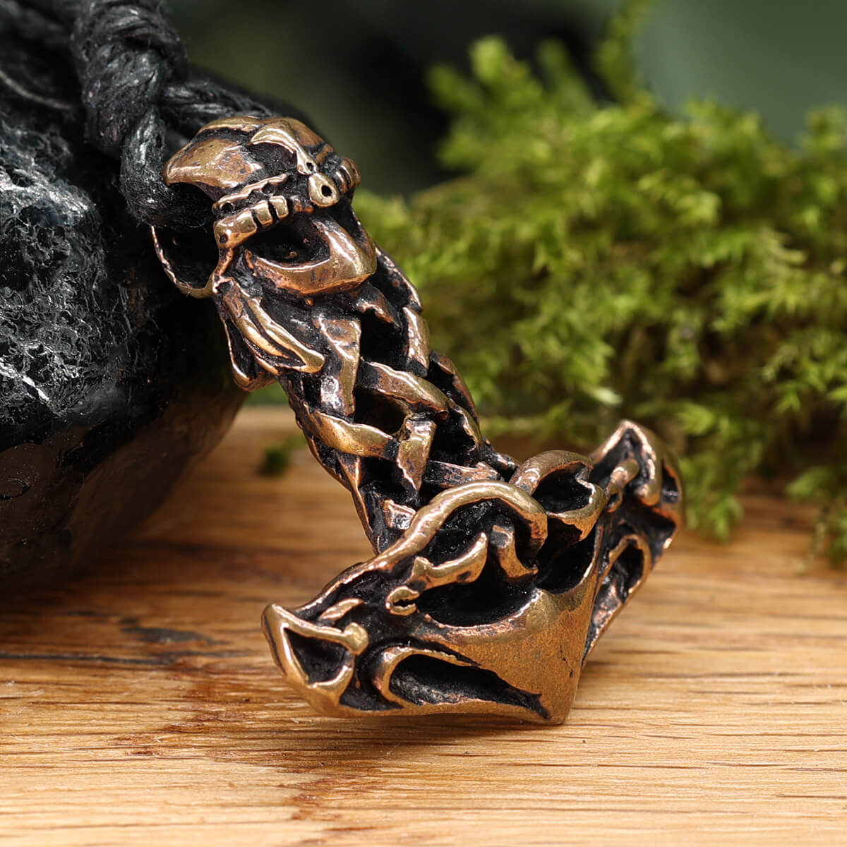 Thors Hammer Bronze Anhänger Schmuck für Ketten