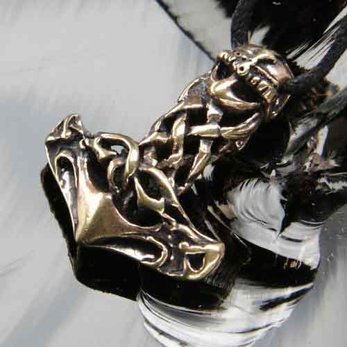 Thorshammer Schmuck Bronze Kette