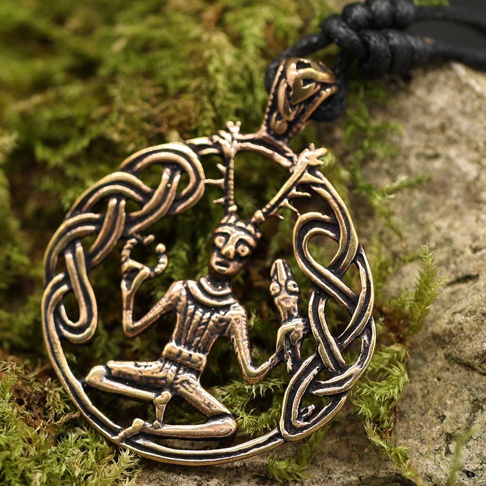 Kelten Cernunnos Anhänger Bronze Keltischer Schmuck