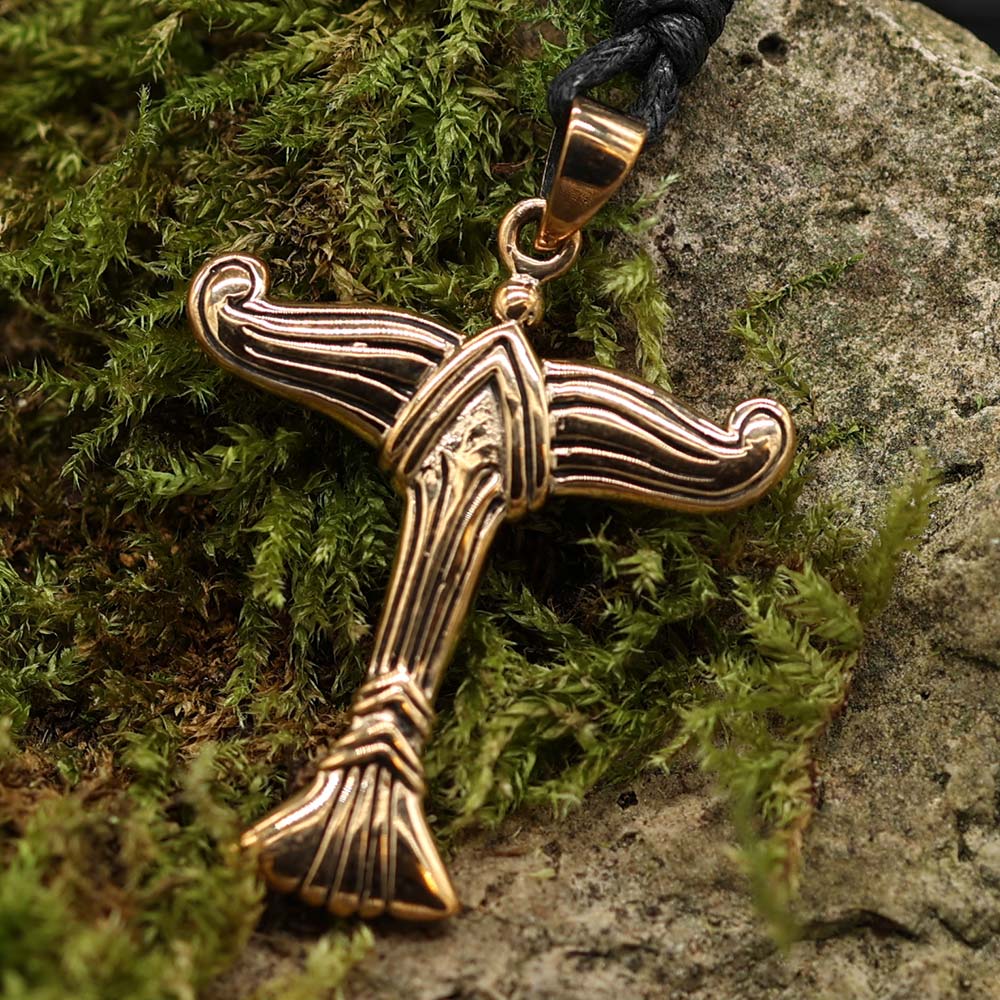 Irminsul Anhänger keltischer Schmuck Bronze Mittelalter Weltenbaum
