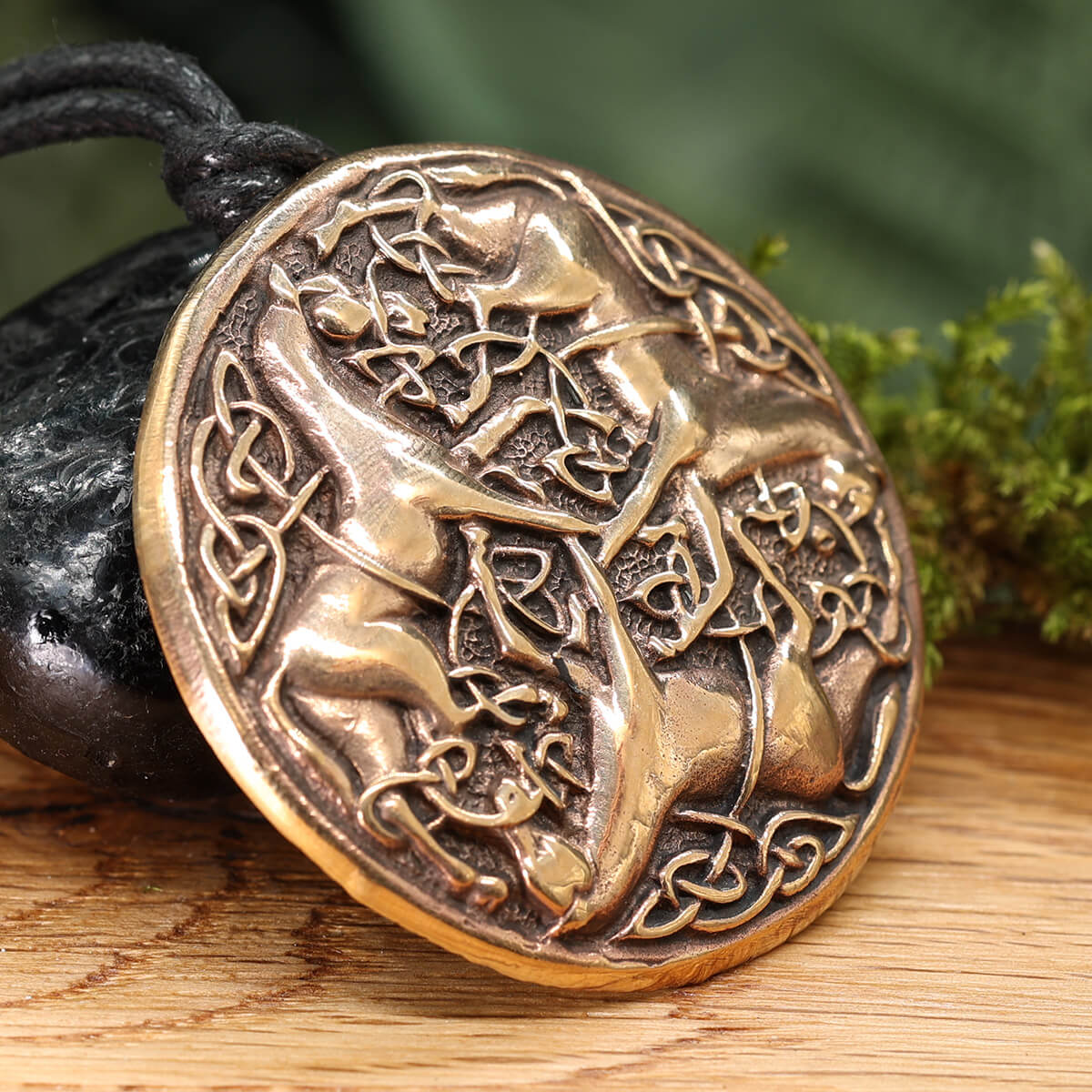 keltische Pferde Schmuck Bronze Anhänger