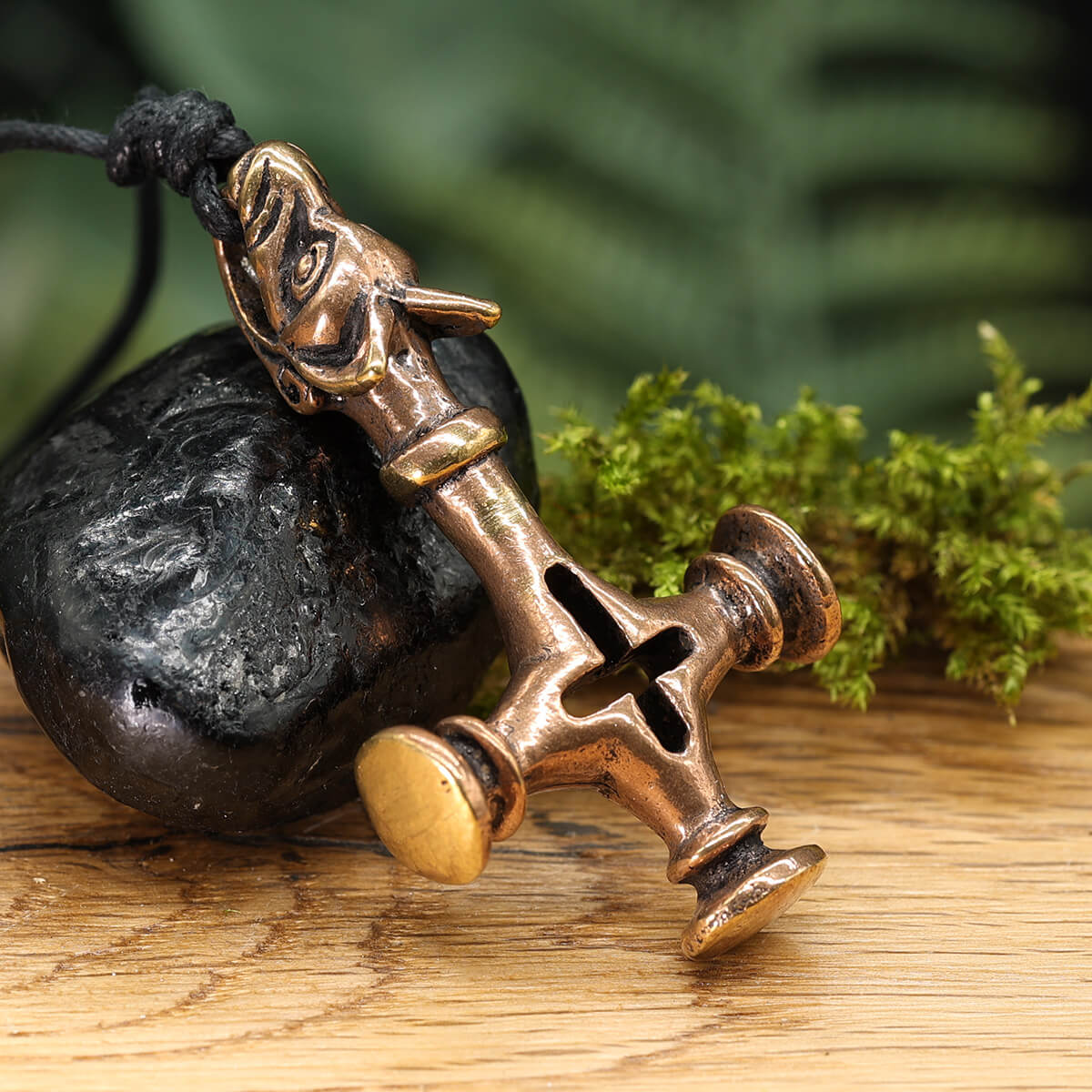Anhänger Wolfskreuz Schmuck Bronze Kettenanhänger