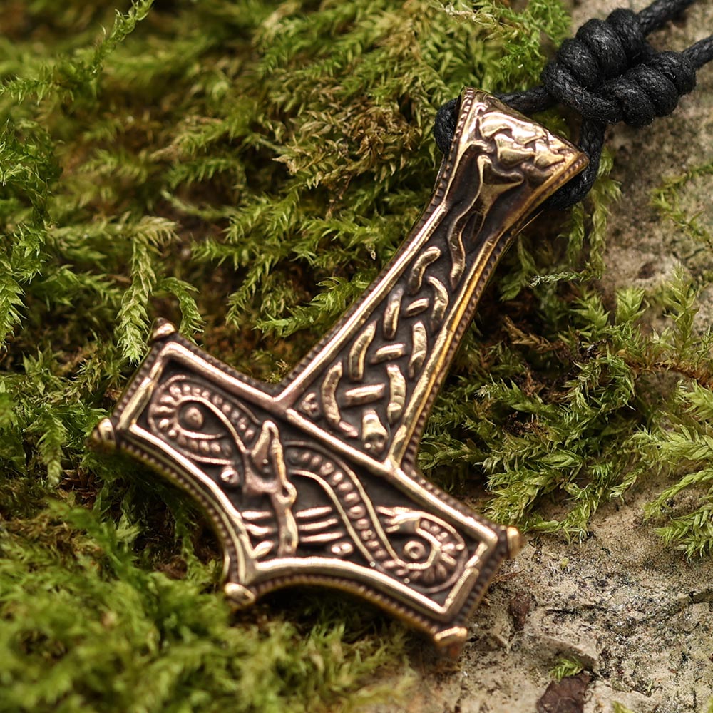 Thorshammer Kettenanhänger Schmuck Bronze ausgefallen