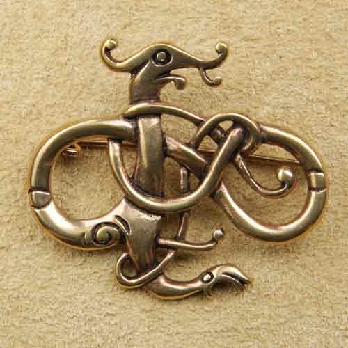 Bronze Brosche Celtic Beast