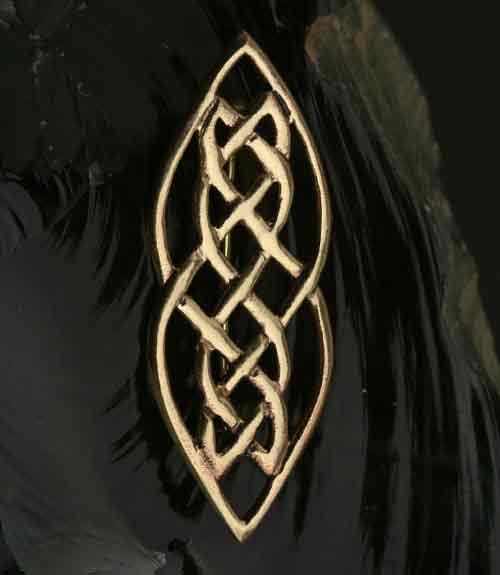 Bronze Brosche Keltenknoten keltischer Schmuck