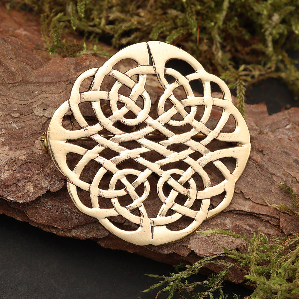 Kelten Gewand Verschluss Bronze Brosche Mittelalter Schmuck Schließe