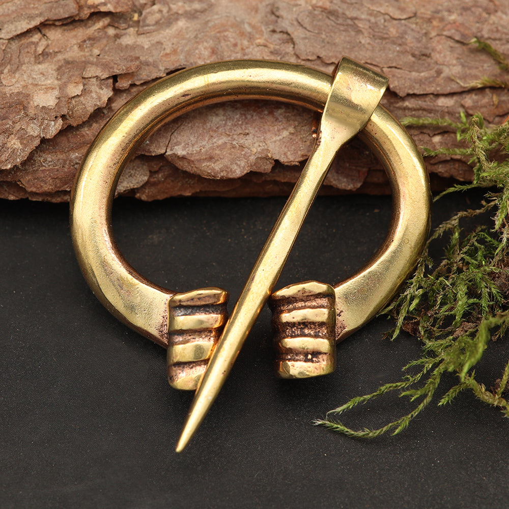 Ringfiebel Mittelalterliche Brosche Bronze Schmuck Gewandnadel