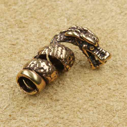 Bartperle Drache aus Bronze