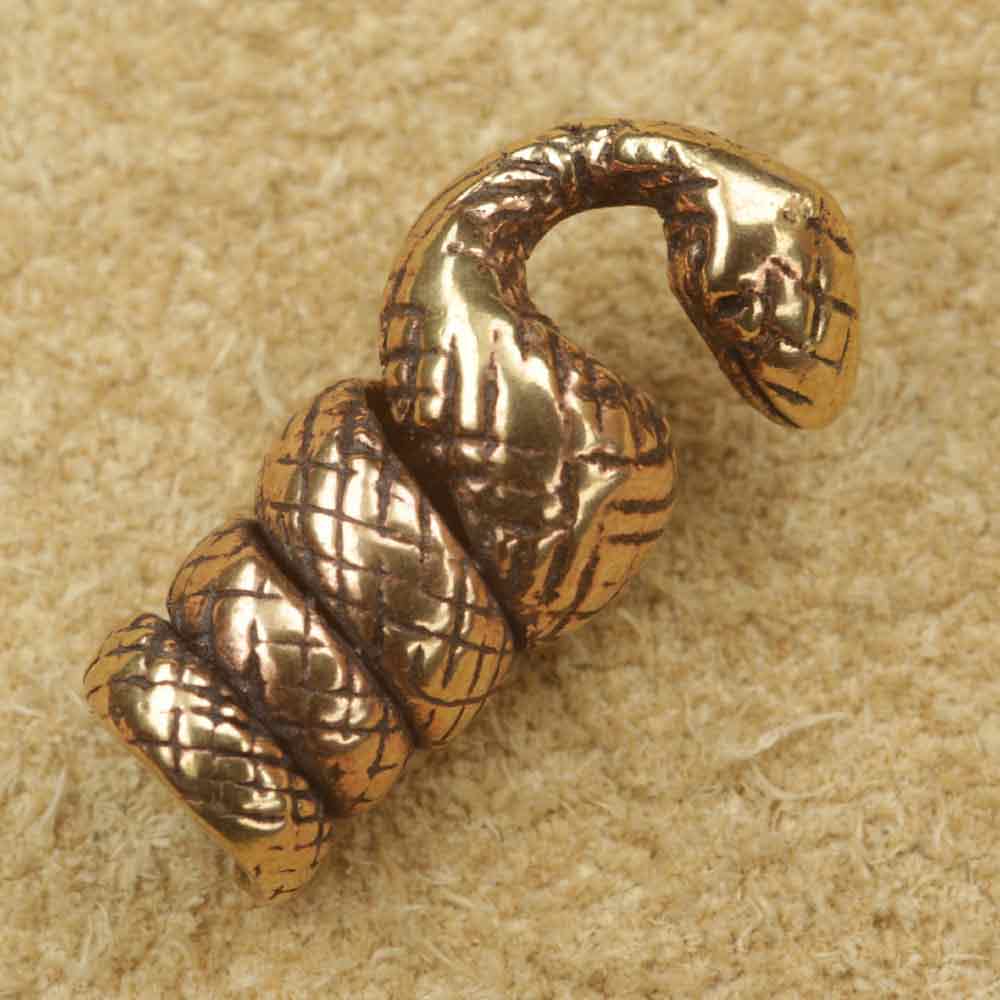 Bartschmuck Schlange Wikingerschmuck Bronze