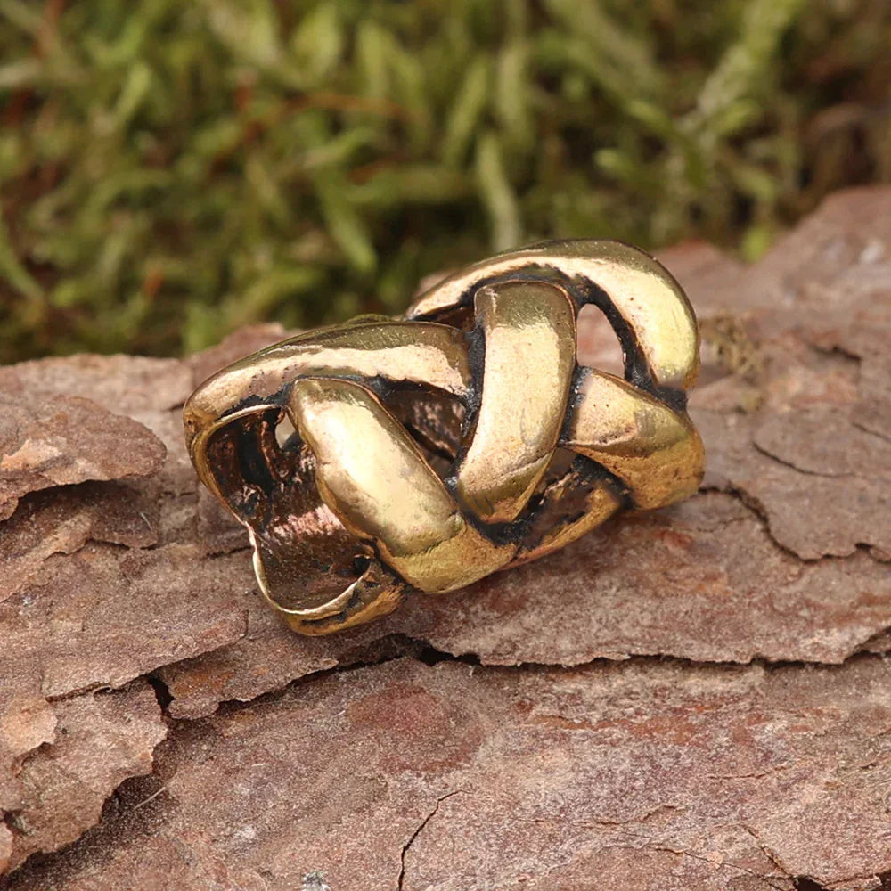 Keltische Bartperle Bart Accessoires Bronze Haarschmuck Perle