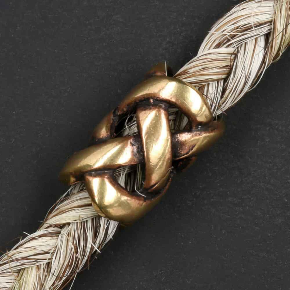 Keltische Bartschmuck Wikinger Haarperle Bronze Mittelalter Schmuck