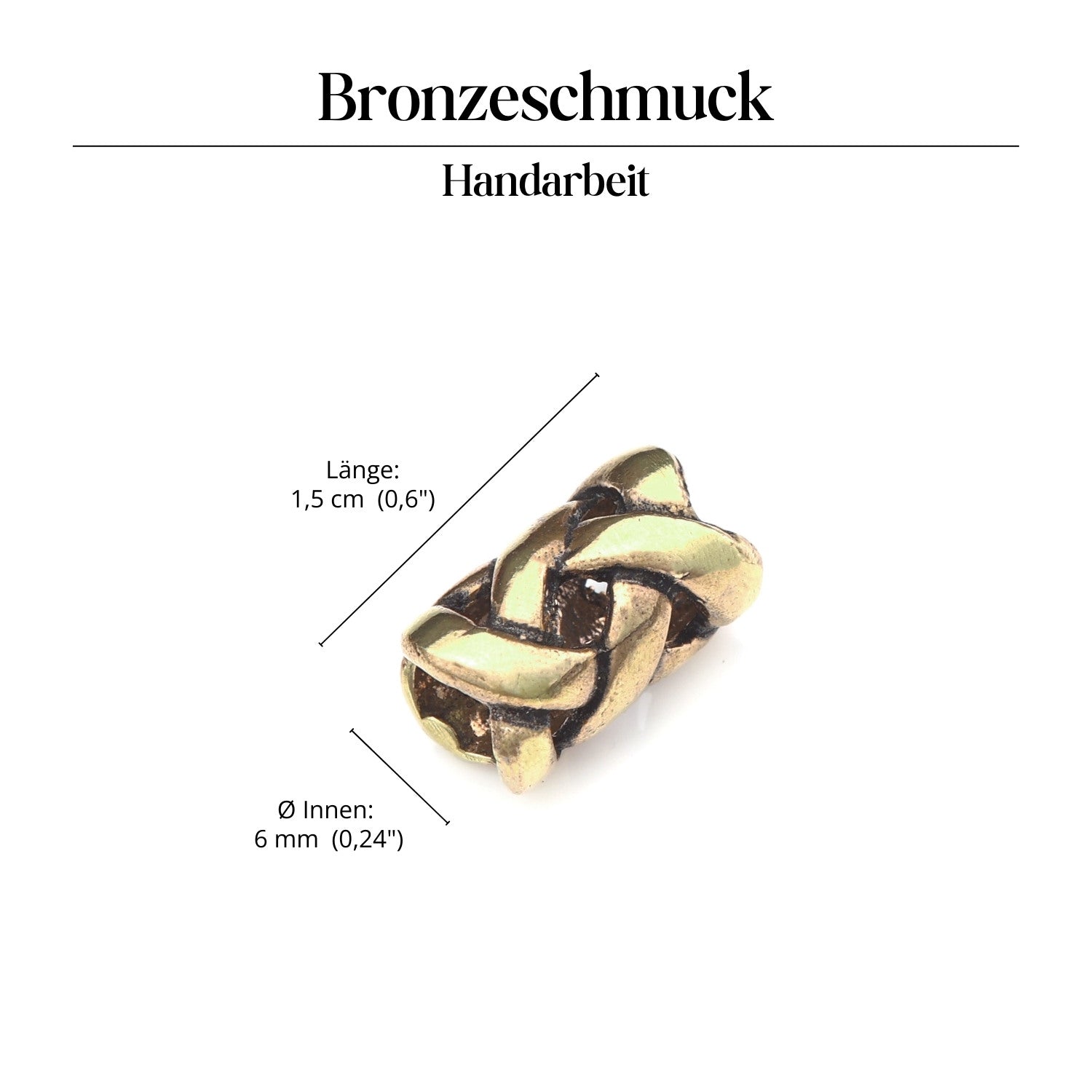 Bartperle keltisch Bronze Wikingerschmuck