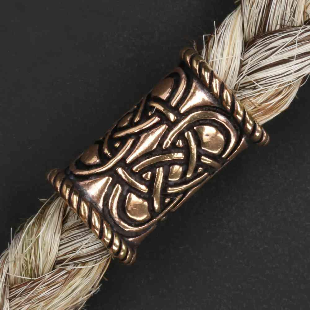 Bartperle Mittelalter Haarschmuck Wikinger Bartschmuck Bronze Keltisch