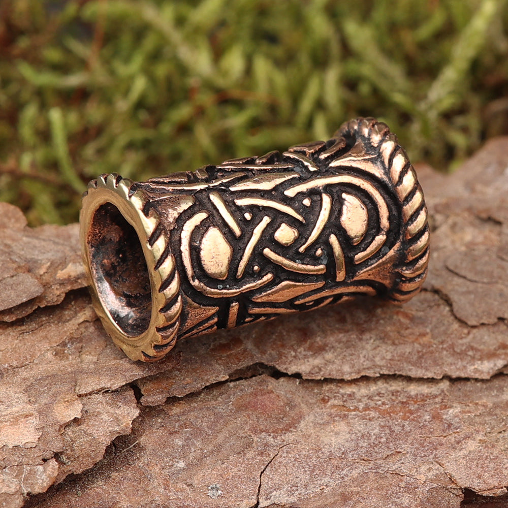 Kelten Haarperle Bartschmuck Bronze Haarschmuck Perle