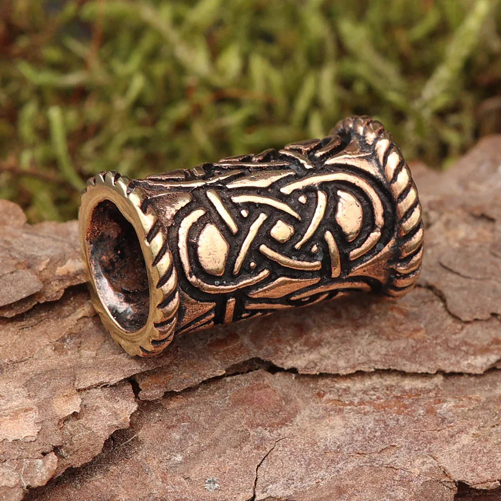 Kelten Haarperle Bartschmuck Bronze Haarschmuck Perle