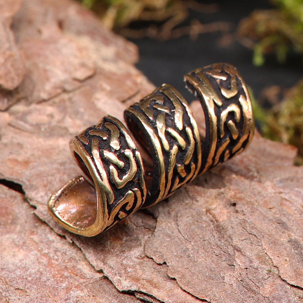 Keltische Haarperle Bartschmuck Bronze Haarschmuck Perle