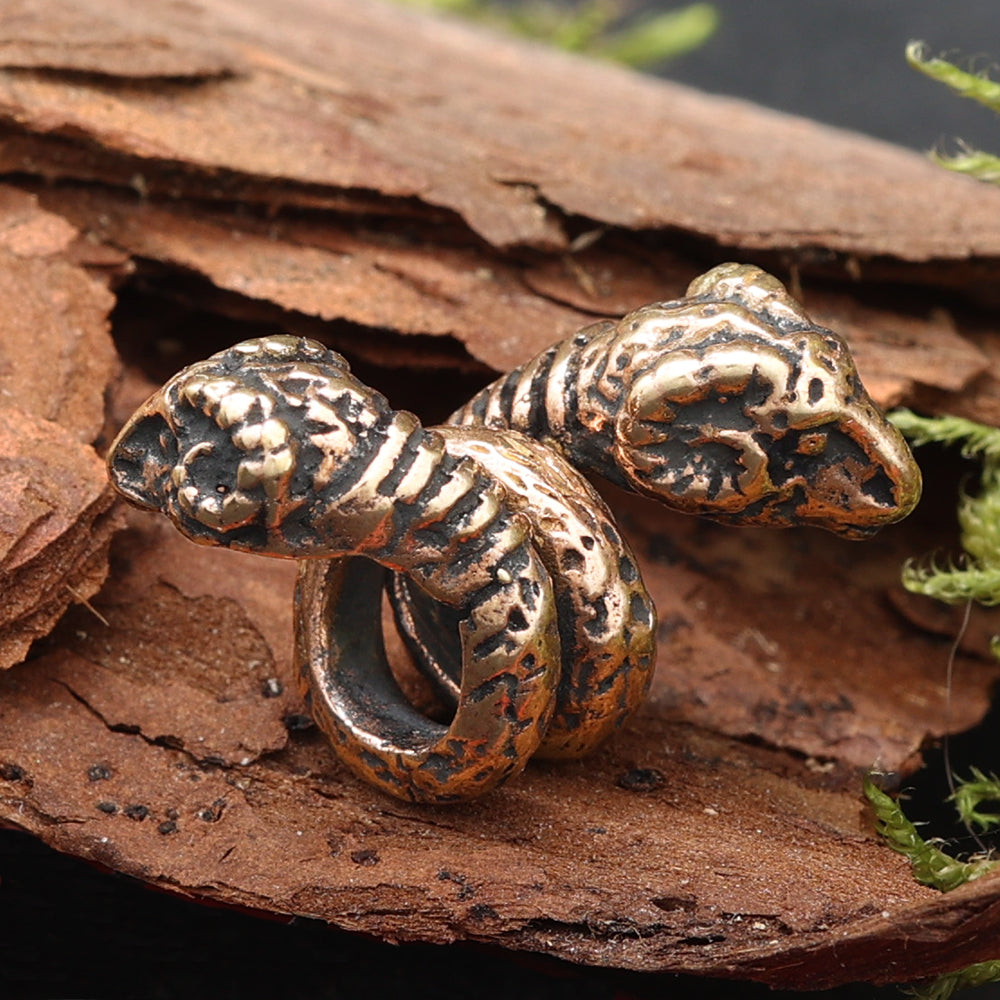 Wider Haarperle Bartschmuck Bronze Haarschmuck Perle