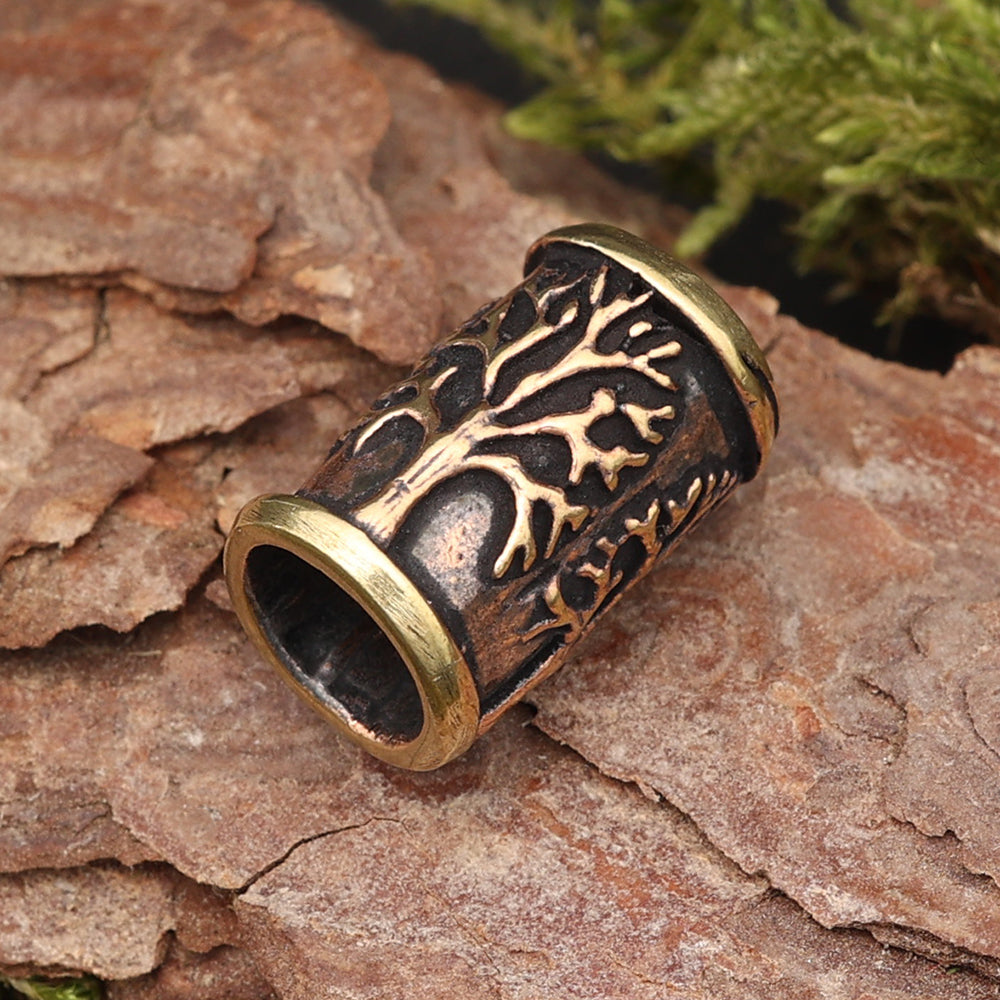 Lebensbaum Haarperle Bartschmuck Bronze Haarschmuck Perle