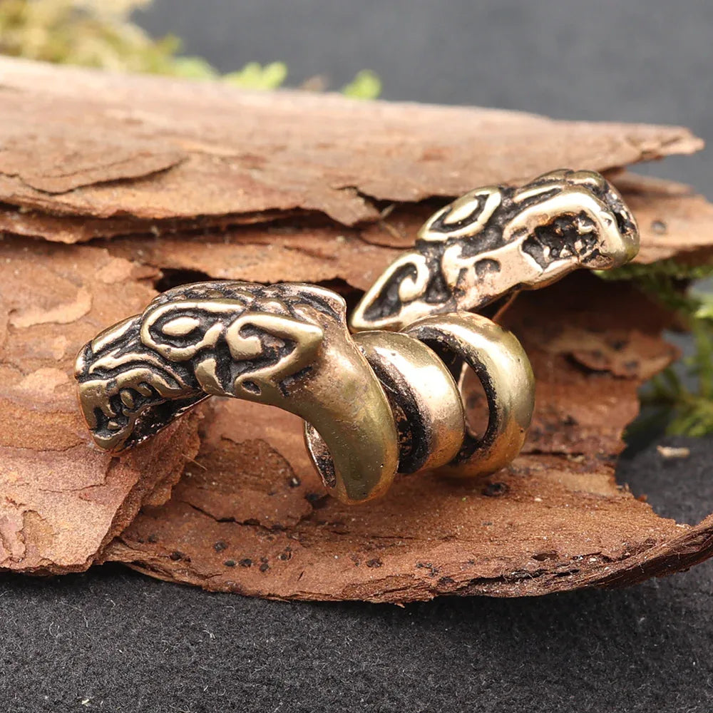 Wikinger Haarperle Bartschmuck Bronze Haarschmuck Perle