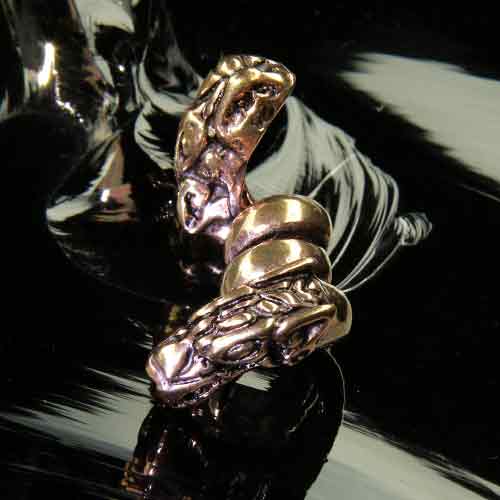 Bartschmuck Himmelswolf Bronze Haarschmuck Wikinger