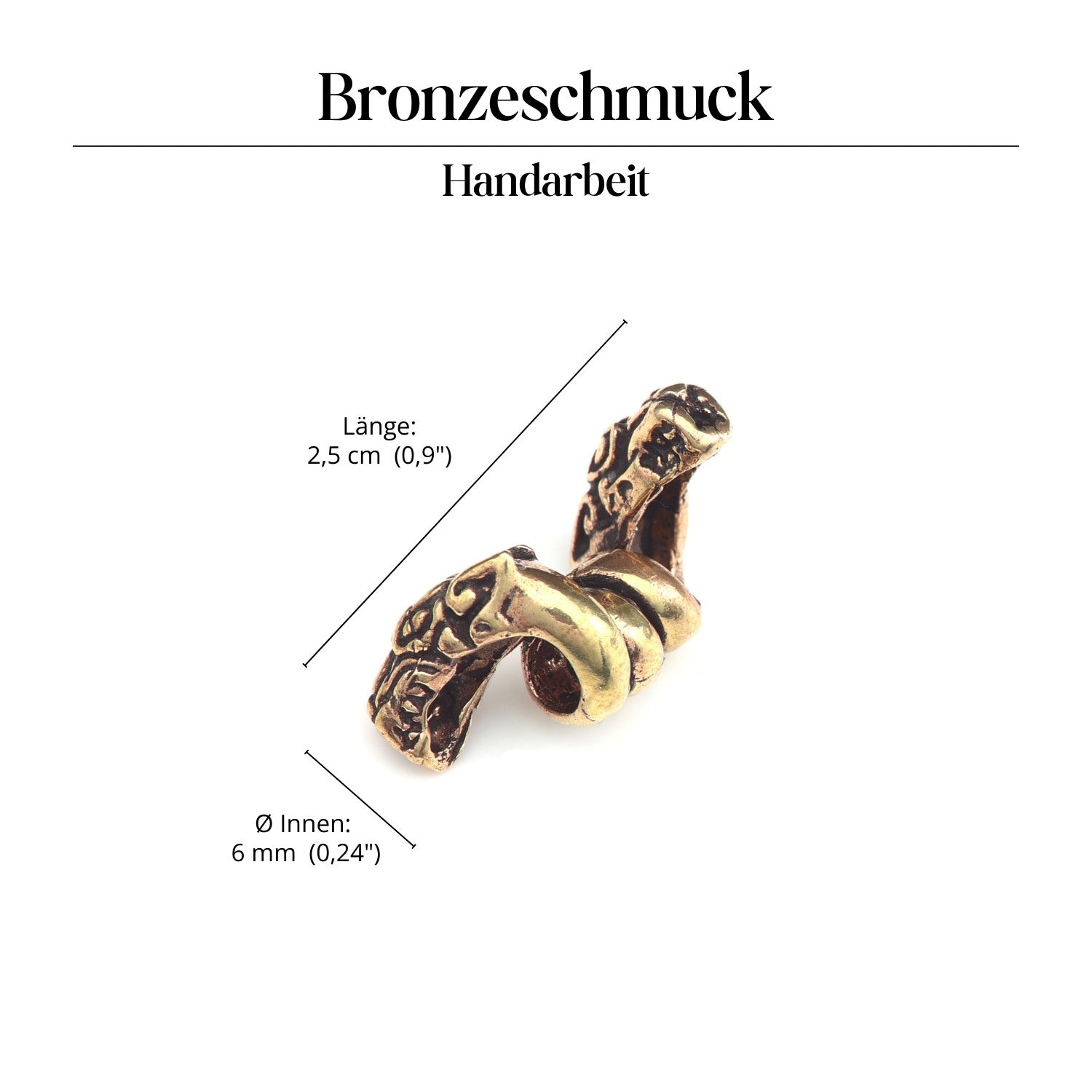 Himmelswölfe Bartperle Bartschmuck Bronze Haarschmuck
