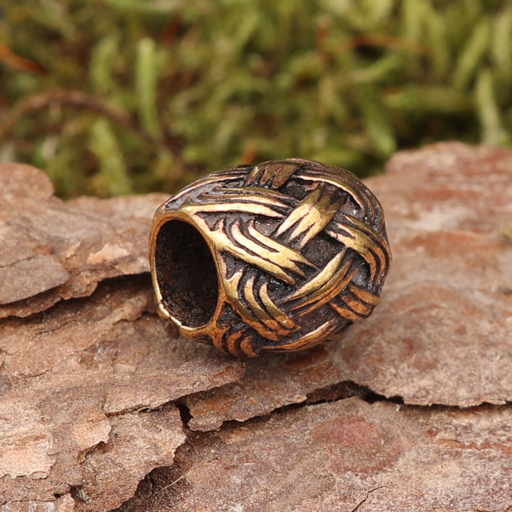 Keltische Haarperle Bartschmuck Bronze Haarschmuck Perle